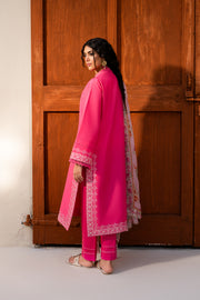 3 Piece - Embroidered Lawn Suit - Zebaish