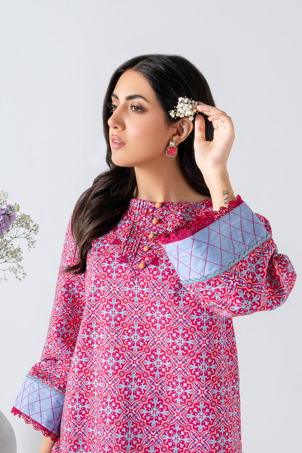 2 Piece - Printed Lawn Suit - Naayaab