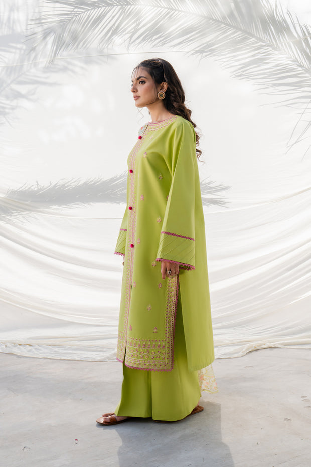 3 Piece - Embroidered Lawn Suit - MKV1-10