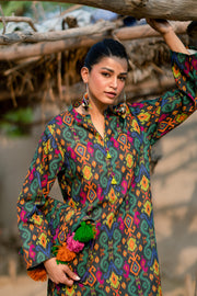 2 Piece - Printed Khaddar Suit - NG-07